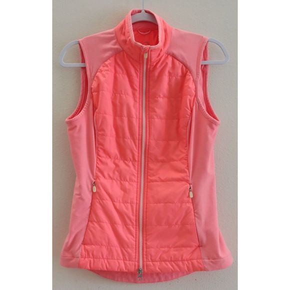 ZeroRestriction L324L Women's Sz Small Pink Primaloft Golf Tess Vest $118 - Picture 1 of 10